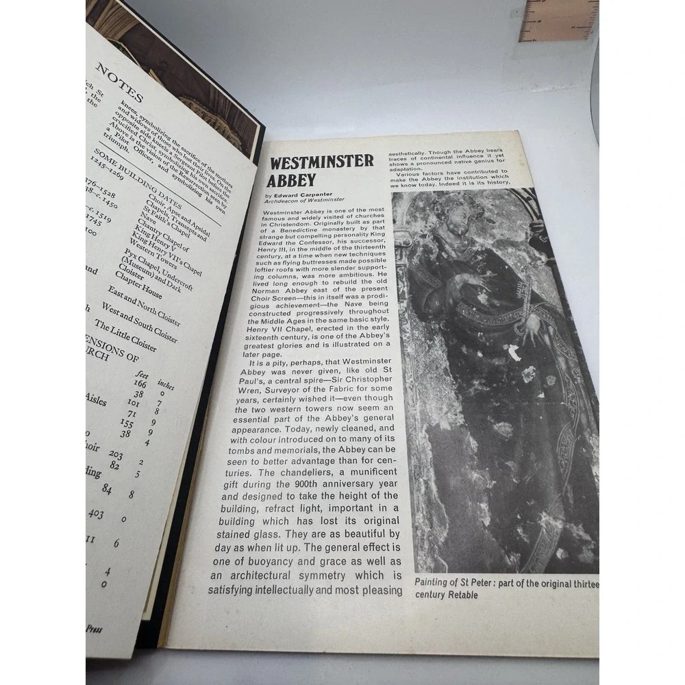 1971 WESTMINSTER ABBEY UK Great Britain Jarrold & Sons Guide‎ Book Souvenir